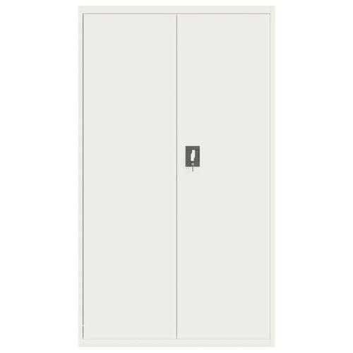 Arkivskab 105x40x180 cm stål hvid