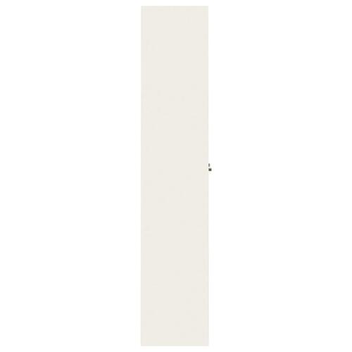 Arkivskab 105x40x180 cm stål hvid