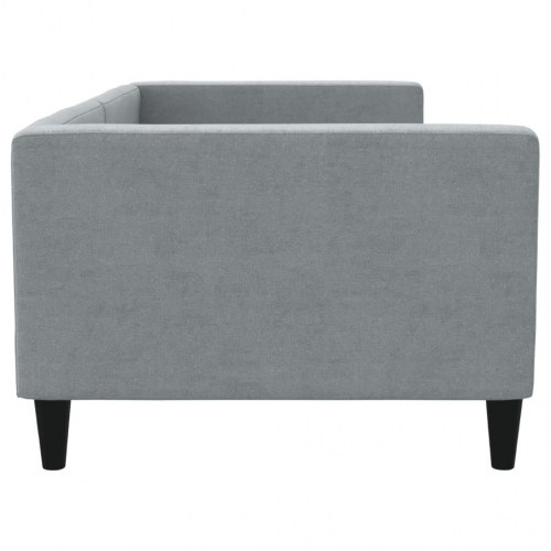 Daybed 90 x 200 cm i stof - lysegrå sovesofa