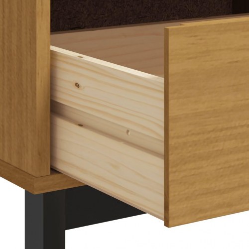 Tv-bord FLAM i massivt fyrretræ - 110 × 40 × 50 cm