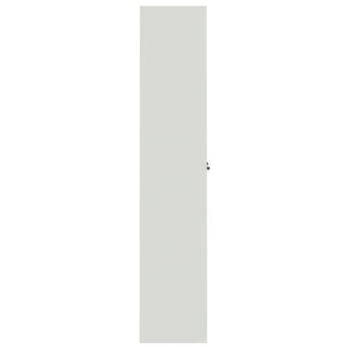 Arkivskab 105x40x180 cm stål lysegrå