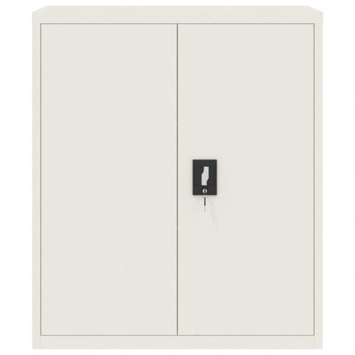 Arkivskab 90x40x105 cm stål hvid