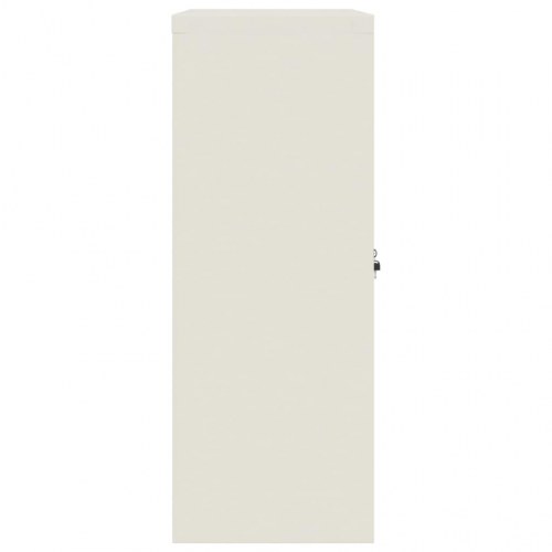 Arkivskab 90x40x105 cm stål hvid