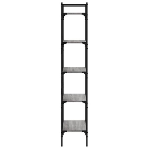 Bogreol 56x31,5x174 cm 5 hylder konstrueret træ grå sonoma-eg