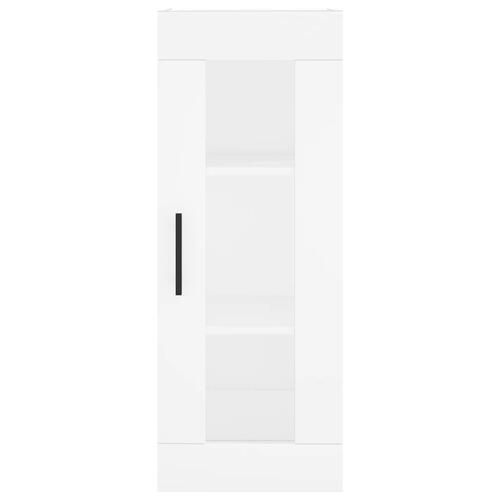 Skab 34,5x34x180 cm konstrueret træ hvid