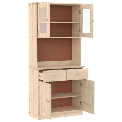 Skænk ALTA 77x35x165 cm massivt fyrretræ