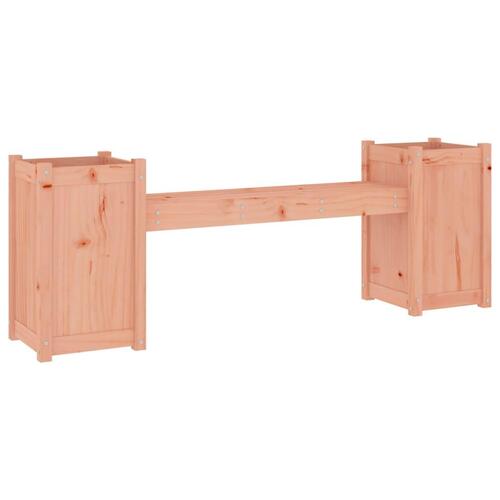 Bænk med plantekasser 180x36x63 cm massivt douglasgran