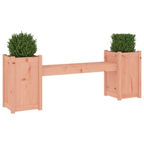 Bænk med plantekasser 180x36x63 cm massivt douglasgran