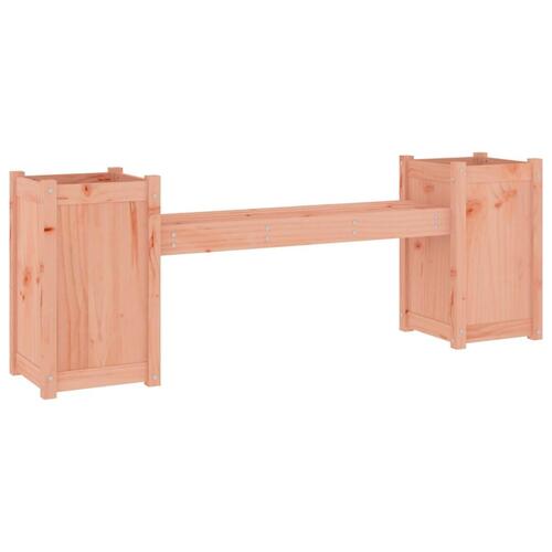 Bænk med plantekasser 180x36x63 cm massivt douglasgran