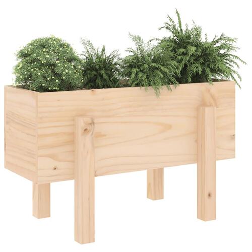 Plantekasse 62x30x38 cm massivt fyrretræ