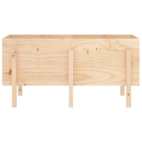 Højbed 121x50x57 cm massivt fyrretræ