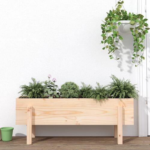 Højbed 101x30x38 cm massivt fyrretræ