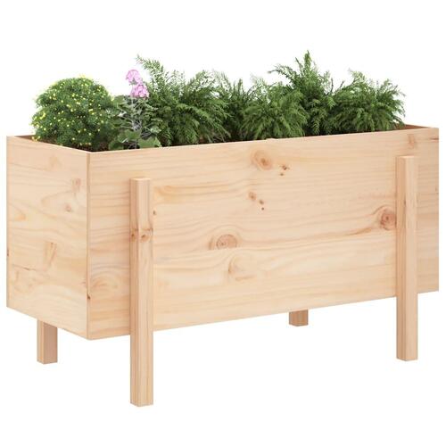 Højbed 101x50x57 cm massivt fyrretræ