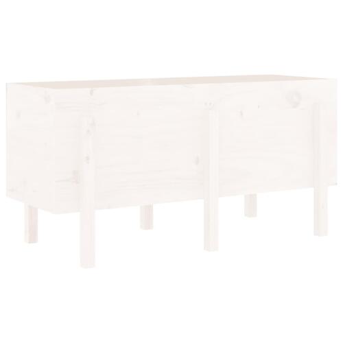 Højbed 121x50x57 cm massivt fyrretræ hvid