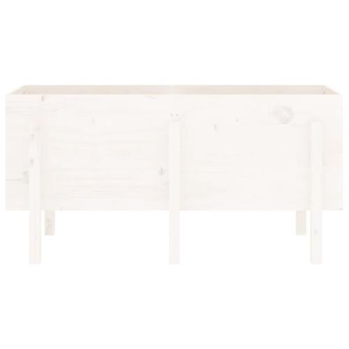 Højbed 121x50x57 cm massivt fyrretræ hvid