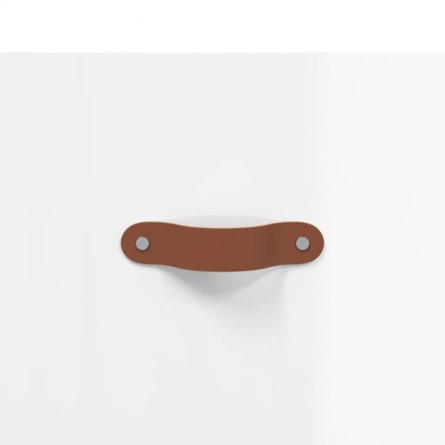 Højskab 69,5x34x180 cm konstrueret træ hvid højglans