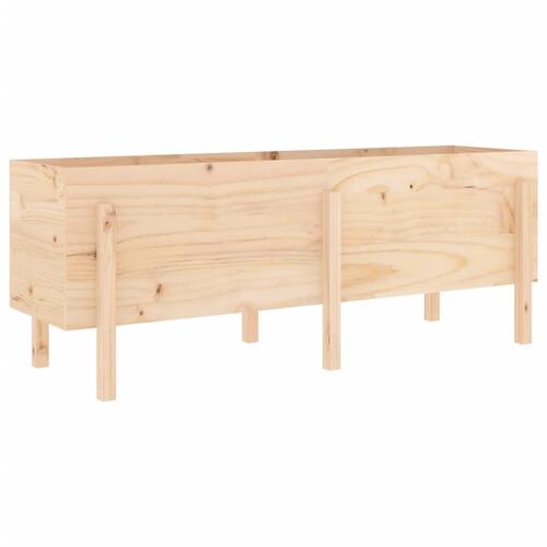 Højbed 160x50x57 cm massivt fyrretræ