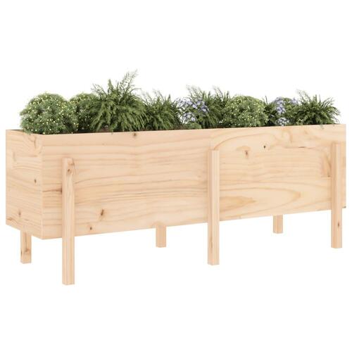 Højbed 160x50x57 cm massivt fyrretræ
