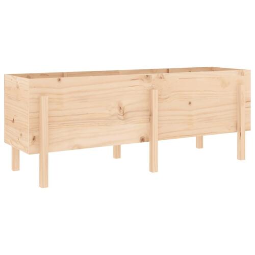 Højbed 160x50x57 cm massivt fyrretræ