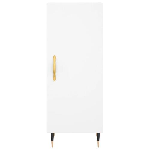 Skab 34,5x34x180 cm konstrueret træ hvid