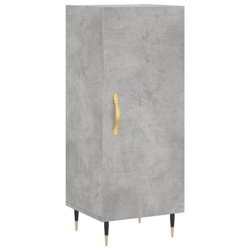 Skab 34,5x34x180 cm konstrueret træ betongrå