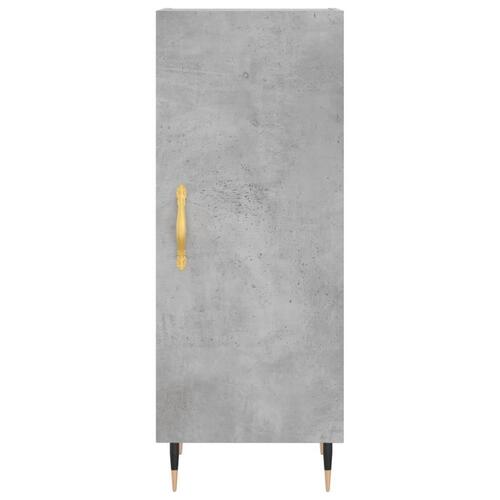 Skab 34,5x34x180 cm konstrueret træ betongrå