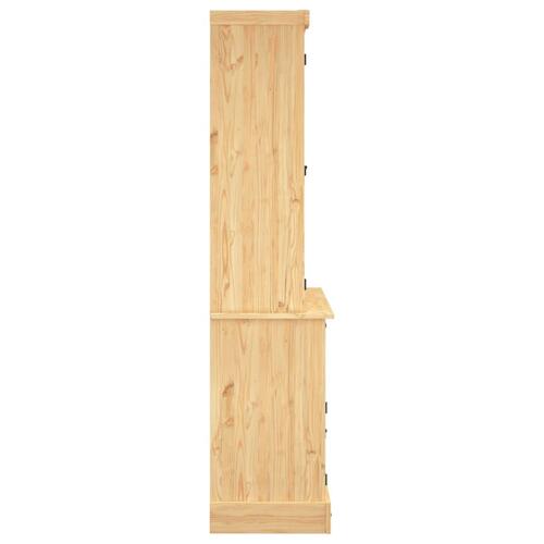 Skænk Corona 112x43x196 cm massivt mexicansk fyrretræ brun