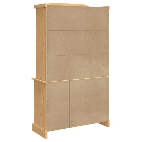 Skænk Corona 112x43x196 cm massivt mexicansk fyrretræ brun