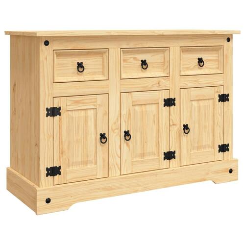 Skænk Corona 112x44x78 cm massivt mexicansk fyrretræ brun