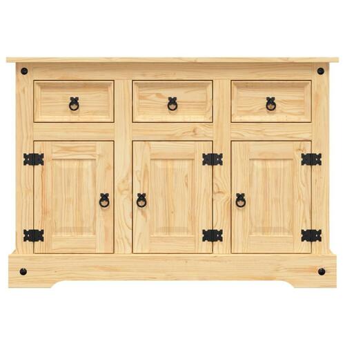 Skænk Corona 112x44x78 cm massivt mexicansk fyrretræ brun