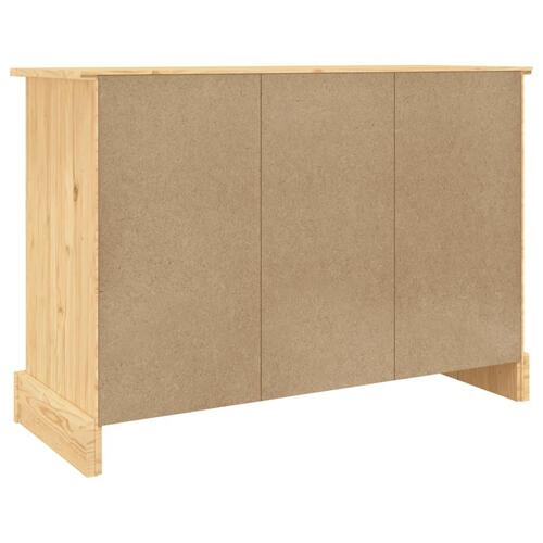 Skænk Corona 112x44x78 cm massivt mexicansk fyrretræ brun