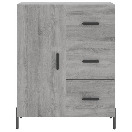 Højskab 69,5x34x180 cm konstrueret træ grå sonoma-eg