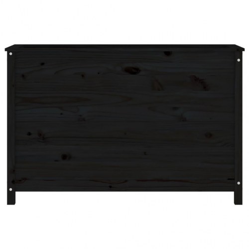 Højbed 119,5x40x78 cm massivt fyrretræ sort