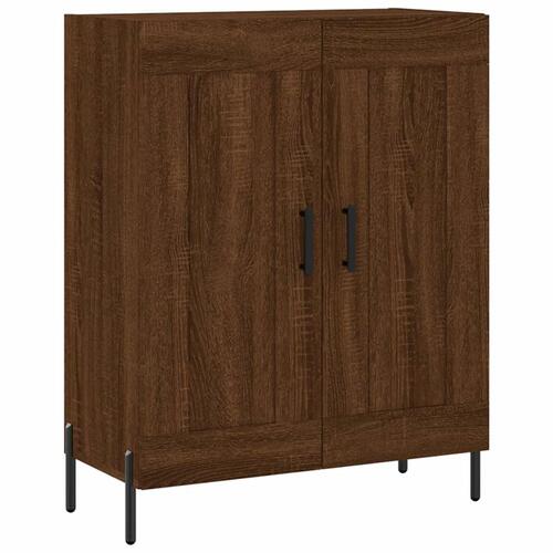 Skænk 69,5x34x90 cm konstrueret træ brun egetræsfarve