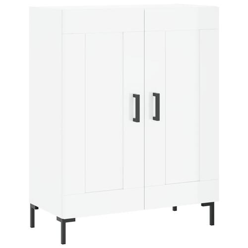 Skænk 69,5x34x90 cm konstrueret træ hvid højglans