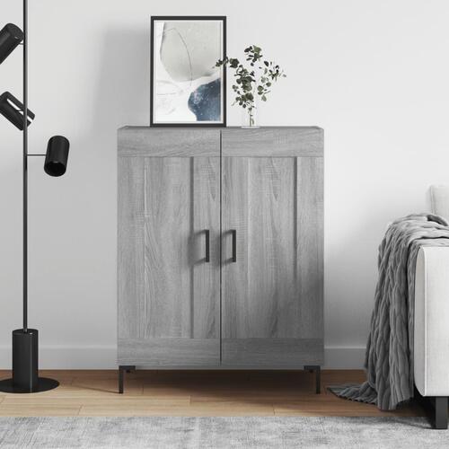 Skænk 69,5x34x90 cm konstrueret træ grå sonoma-eg