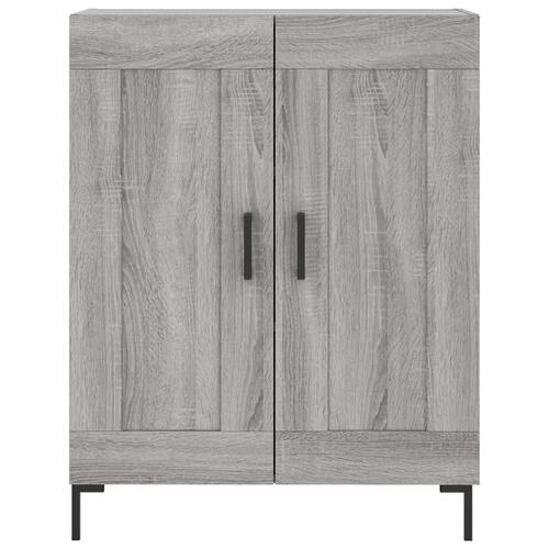 Skænk 69,5x34x90 cm konstrueret træ grå sonoma-eg
