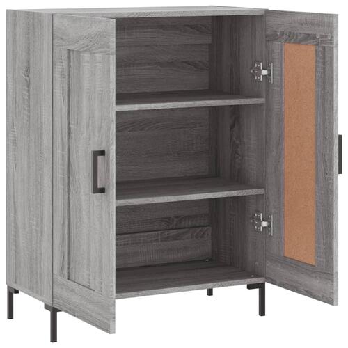 Skænk 69,5x34x90 cm konstrueret træ grå sonoma-eg