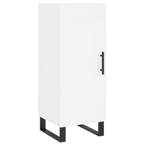 Skab 34,5x34x180 cm konstrueret træ hvid
