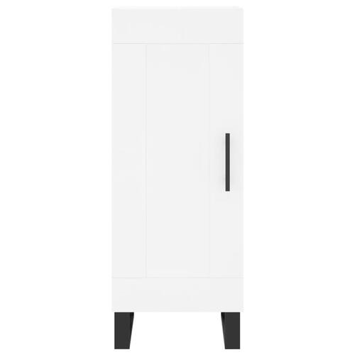 Skab 34,5x34x180 cm konstrueret træ hvid