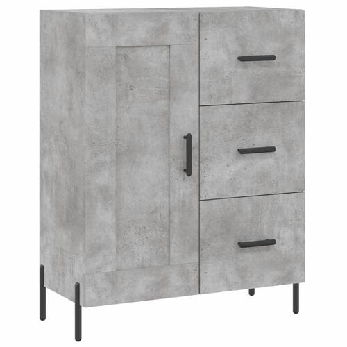 Højskab 69,5x34x180 cm konstrueret træ betongrå
