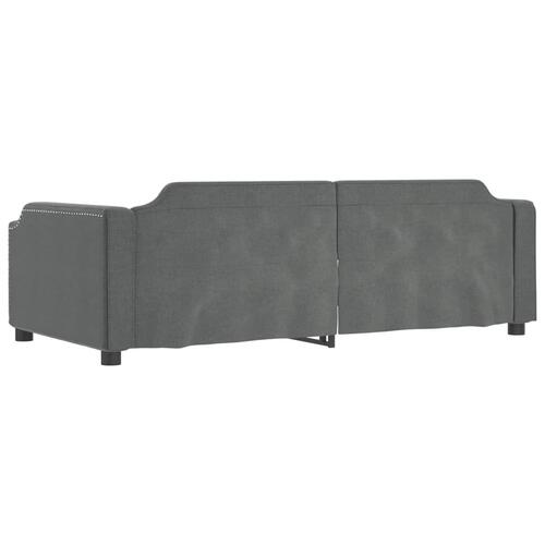 Daybed 80x200 cm stof mørkegrå