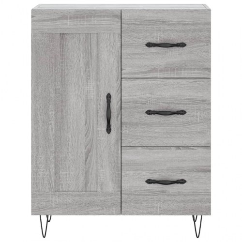 Højskab 69,5x34x180 cm konstrueret træ grå sonoma-eg