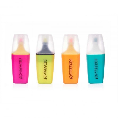 Markeringstuscher 495 - fluorescerende, gul/grøn/orange/pink, 12 pak