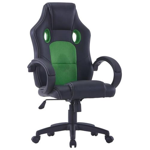 Gamingstol kunstlæder grøn