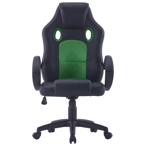 Gamingstol kunstlæder grøn