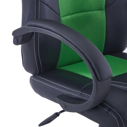 Gamingstol kunstlæder grøn