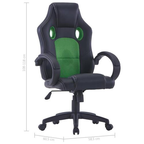 Gamingstol kunstlæder grøn