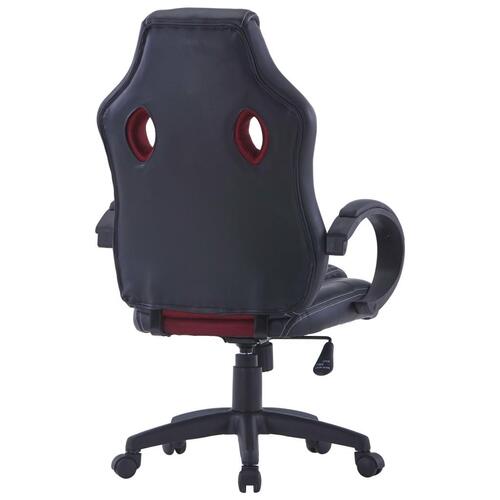 Gamingstol kunstlæder vinrød