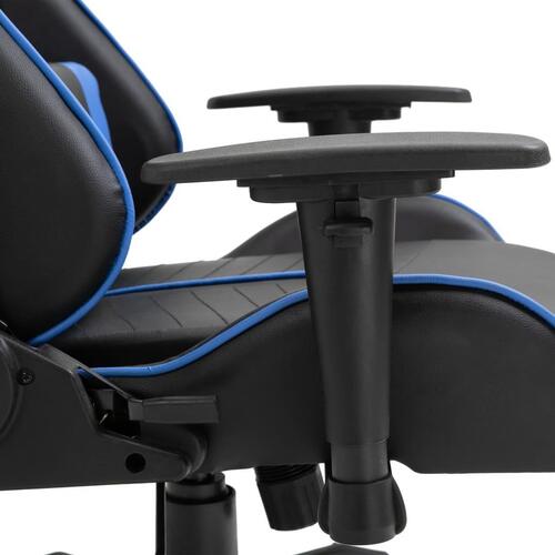 Gamingstol kunstlæder blå